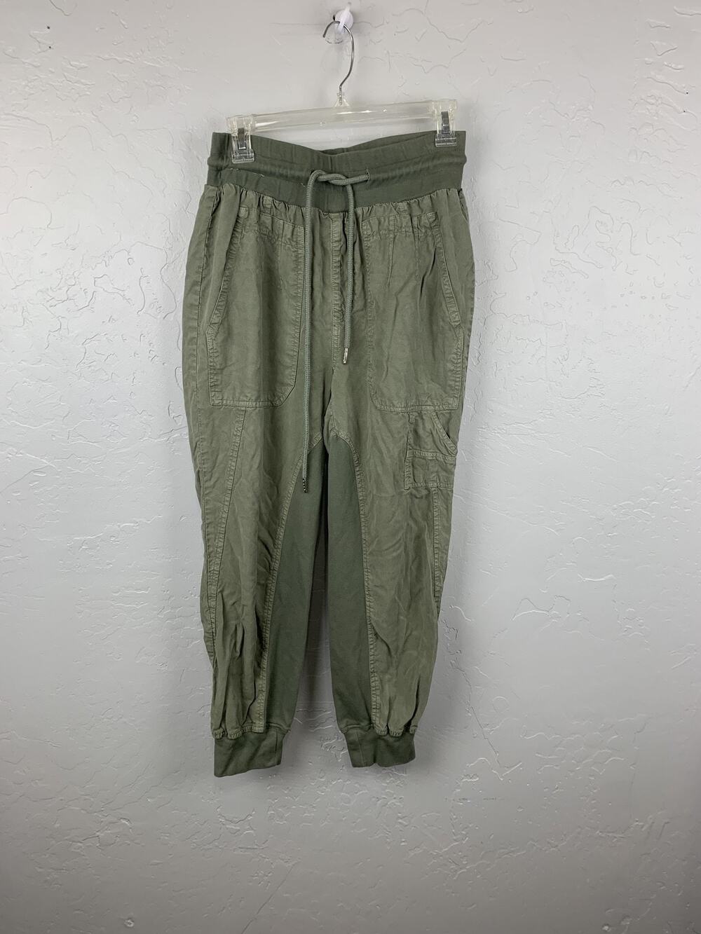 Quince Pants Womens Medium Jogger Relaxed Fit Drawstring Cargo Pockets Casual